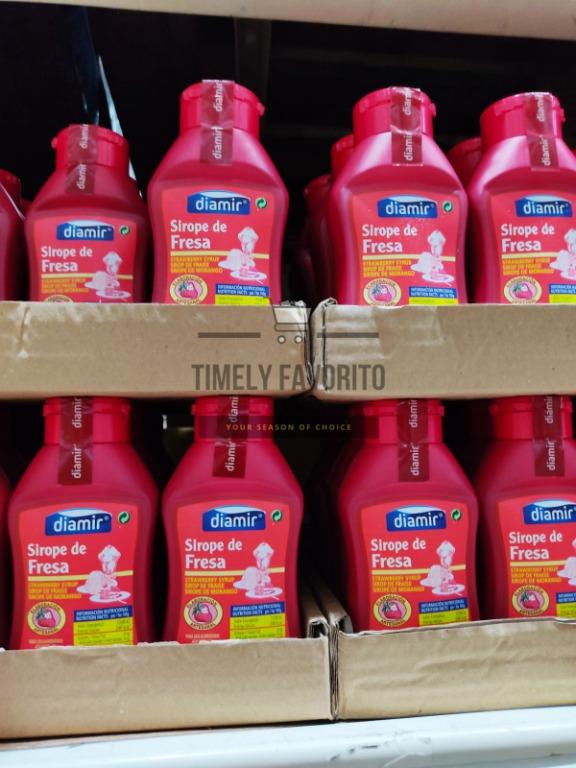 Diamir Strawberry Syrup (360g) (Category: Packaged & Instant Food) located in Pasay City. Submitted by timelyfavorito1 (Listing ID 1127020957, Image 2). Description: If you are looking for new market trending items, we present the Strawberry Syrup Diamir (360 g)! Now you can add this delicious strawberry syrup that will make your dishes sweeter and more fruity taste. This syrup is ideal to decorate any type of dessert, ice cream, mousses, cookies