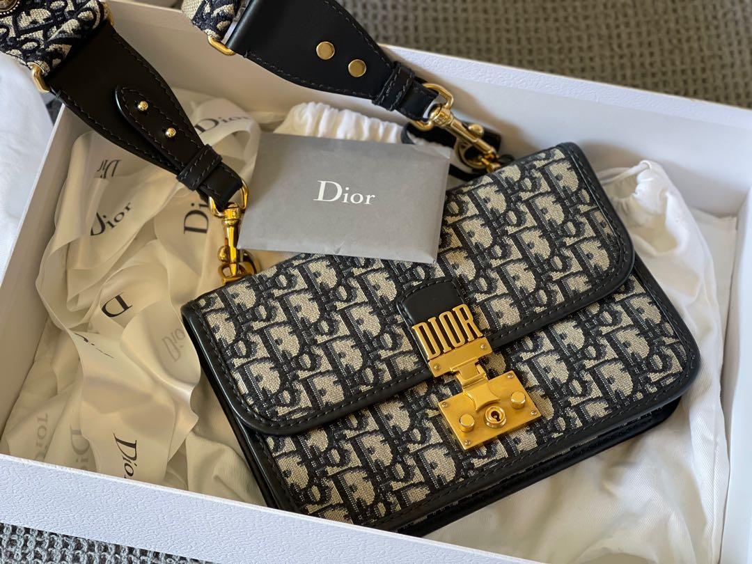 Dior Addict oblique Monogram Bag Navy Carousell