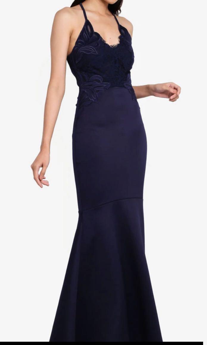 Elegant Lipsy Navy Maxi Dress Women s Fashion Dresses Sets