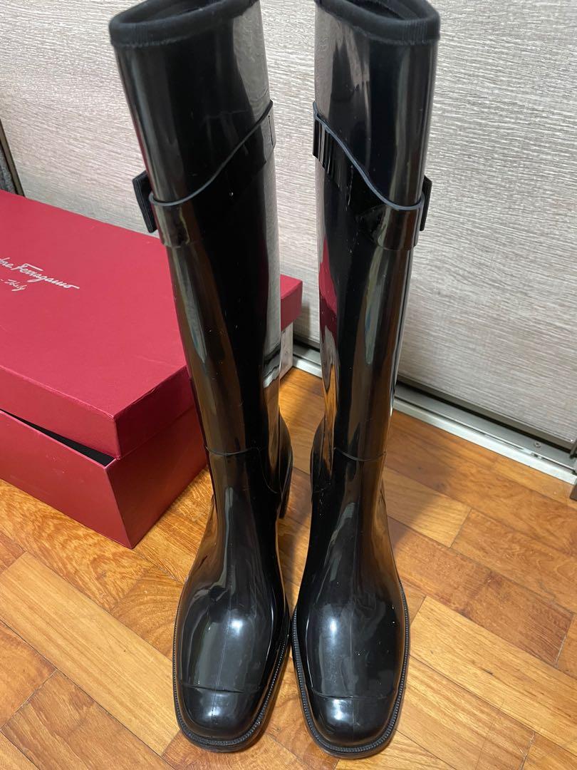 Ferragamo rain boots womens sales