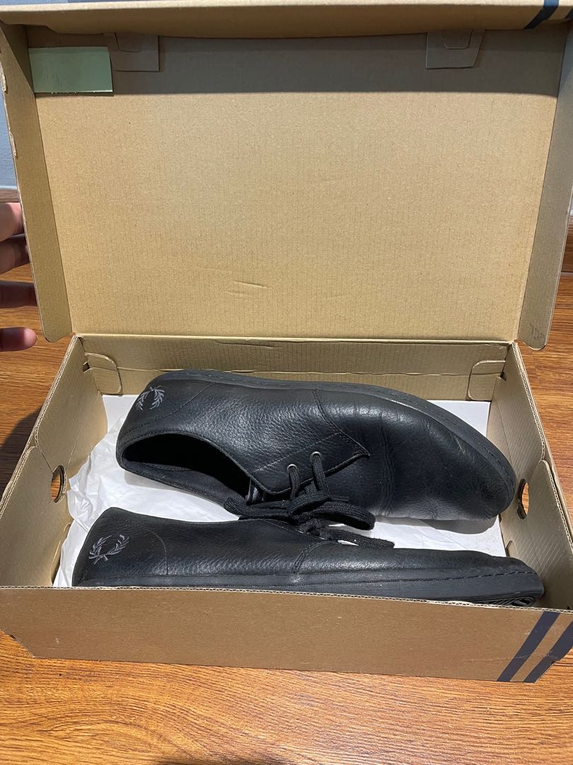 Fred perry black shoes Men s Fashion Footwear Casual Shoes on