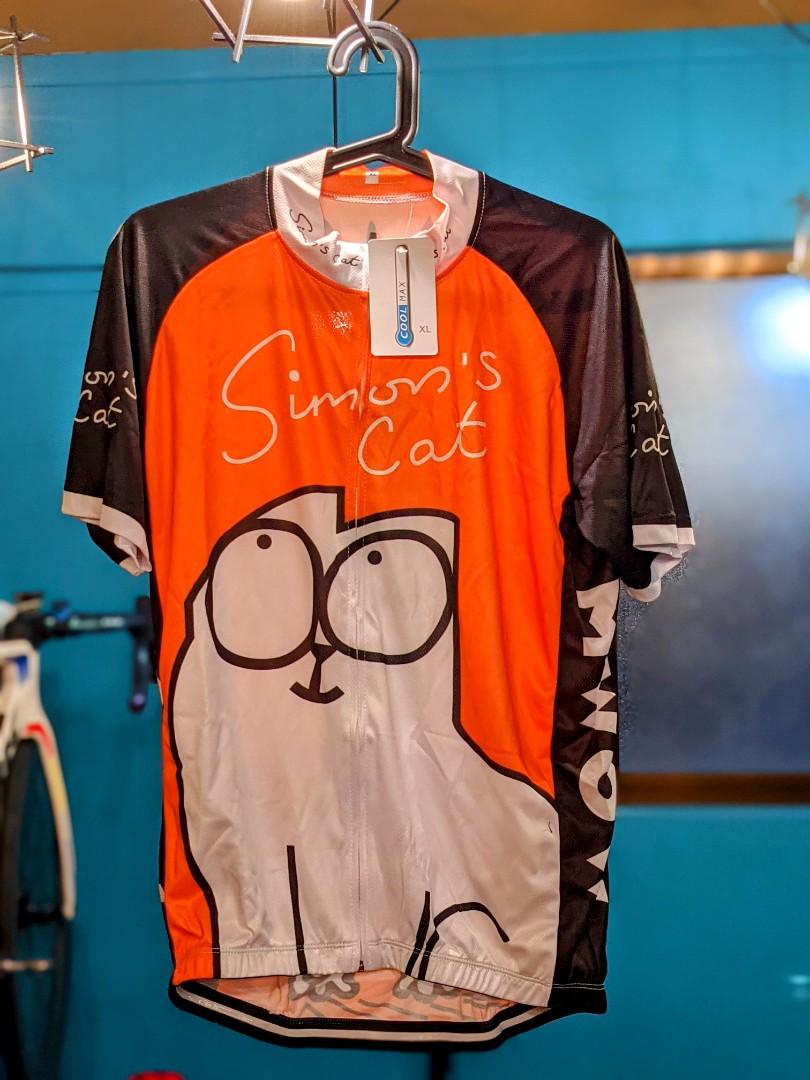 Simon's Cat Red Cycling Jersey Short Sleeve 