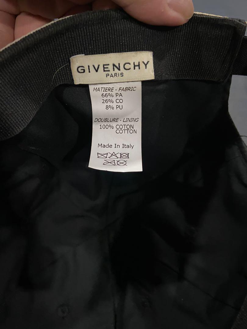 Givenchy cap (Category: Caps & Hats) located in Singapore. Submitted by ed_64 (Listing ID 1127077458, Image 5). Description: Pre-loved Givenchy cap Selling due to lack of use of cap. Condition 8.5/10 Do pm me if you’re interested. Slight nego for fast deal are welcome..