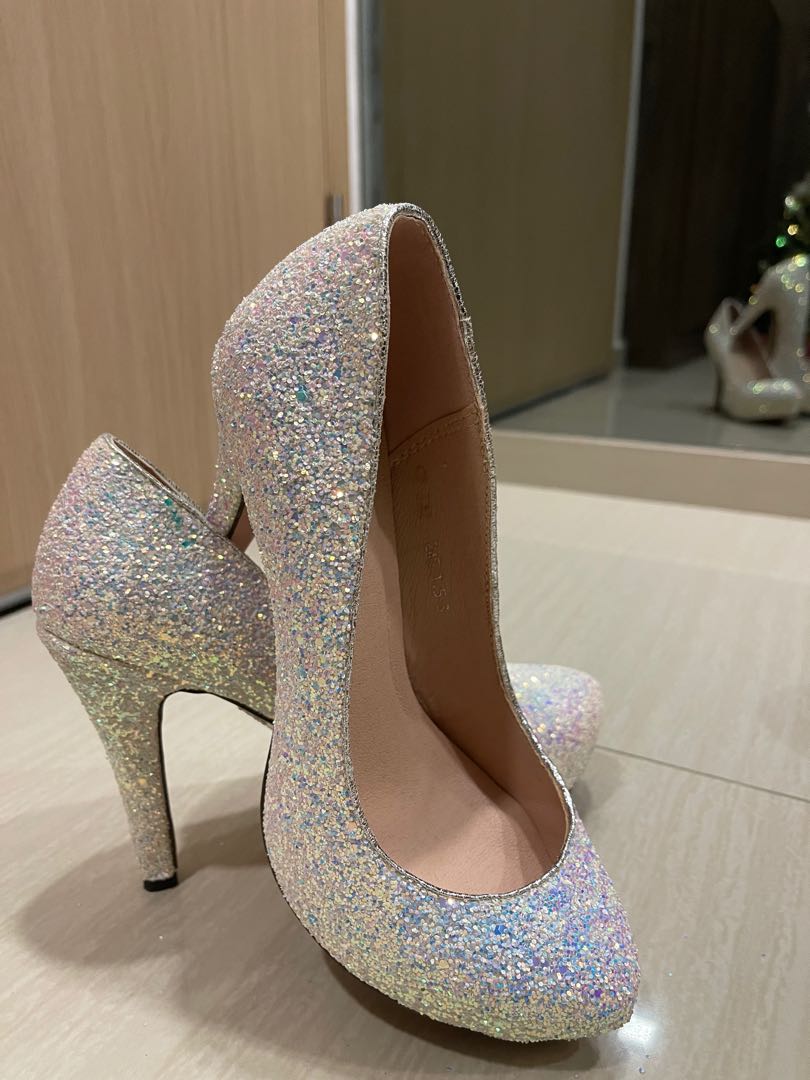 Sparkly diamond heels sales