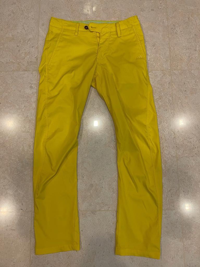Adidas yellow golf pants new arrivals