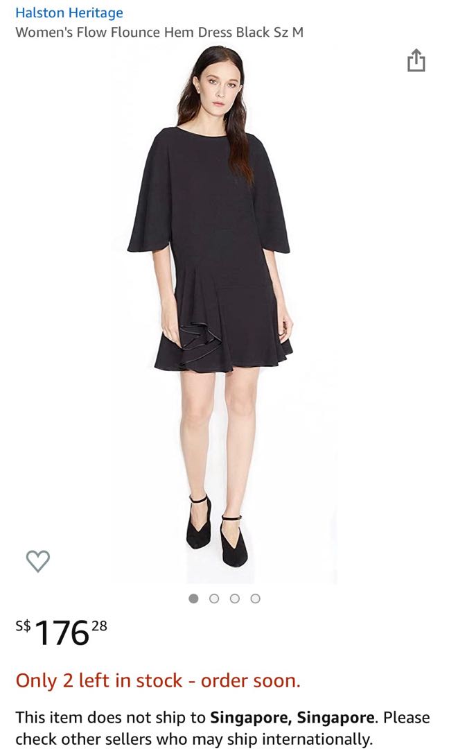 Halston heritage flounce dress clearance