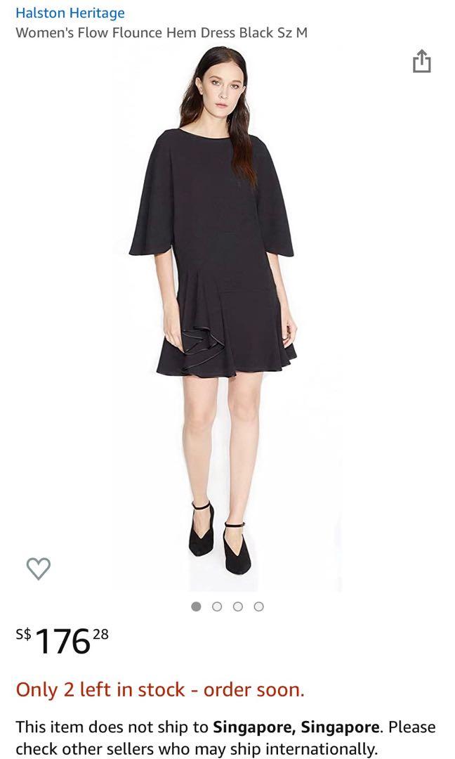 Halston heritage sales flounce dress