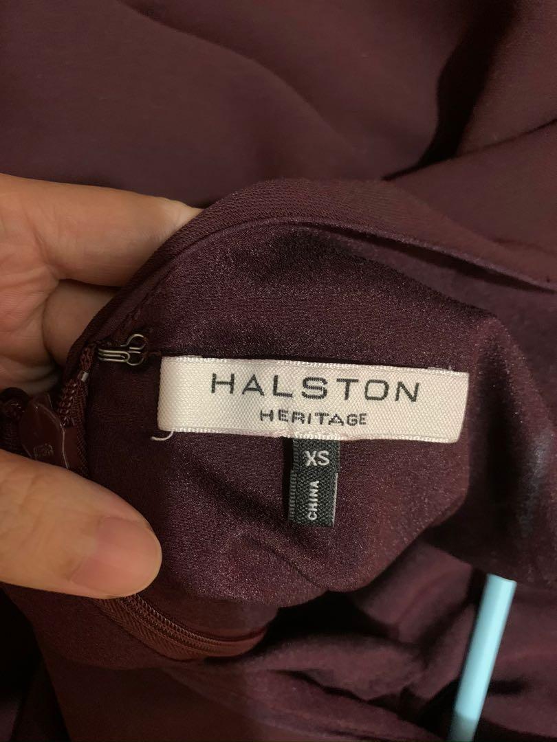 Halston heritage deals flounce dress