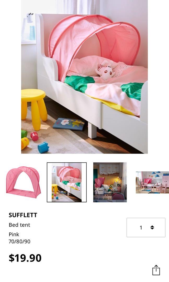 IKEA Childrens bed frame with tent. Babies Kids Baby Nursery Kids Furniture Childrens Beds on Carousell