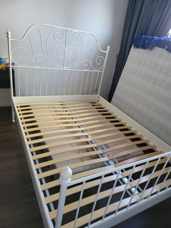 IKEA Leirvik Bed Frame Queen, Furniture & Home Living, Furniture, Bed