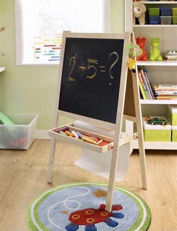 Ikea Mala art/chalkboard easel & Crayola stool, Hobbies & Toys, Stationery & Craft, Craft