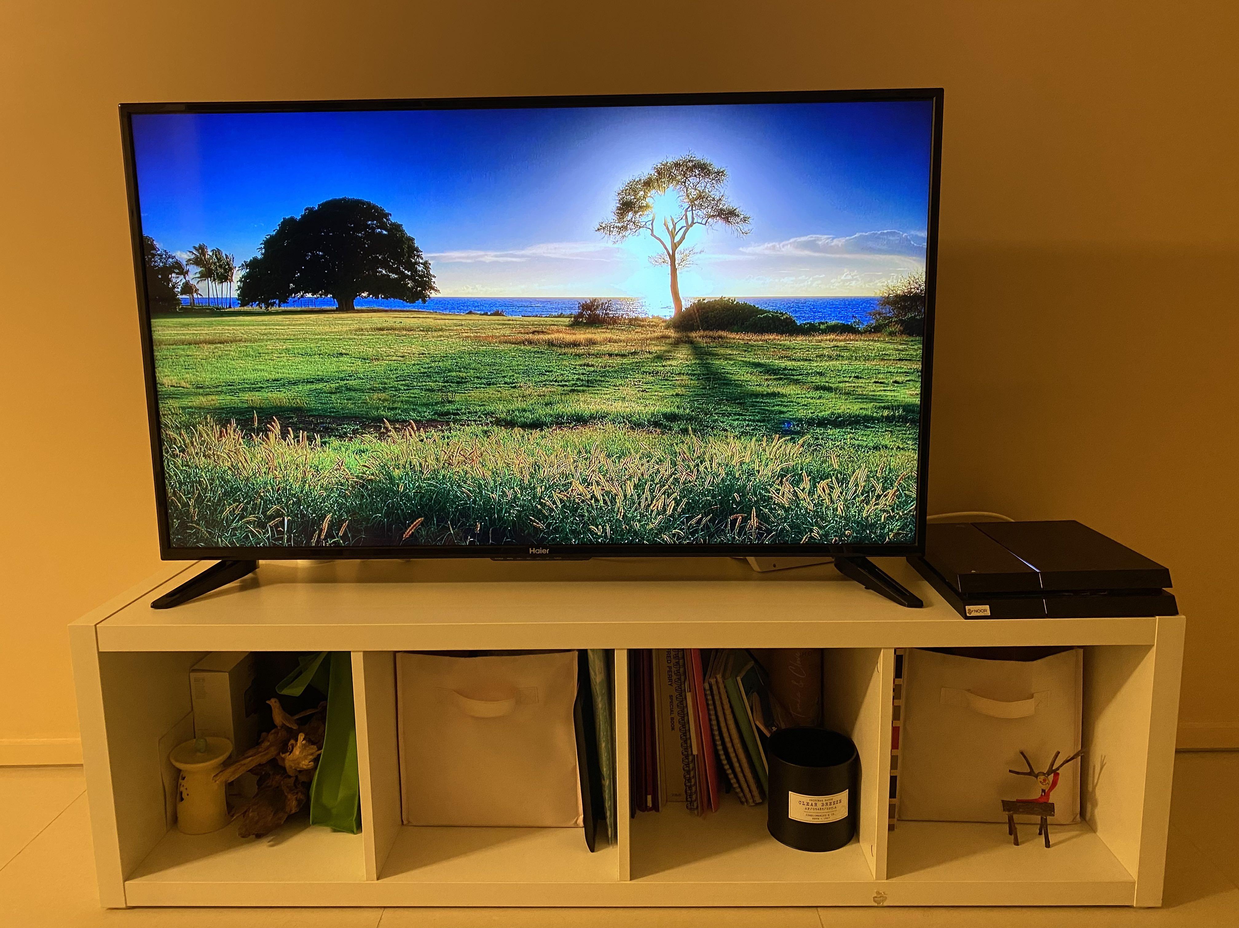 IKEA TV table white, Furniture & Home Living, Furniture, TV Consoles on