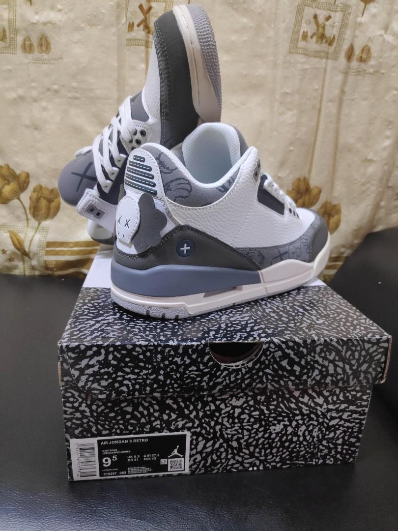 Jordan 3 kaws hot sale