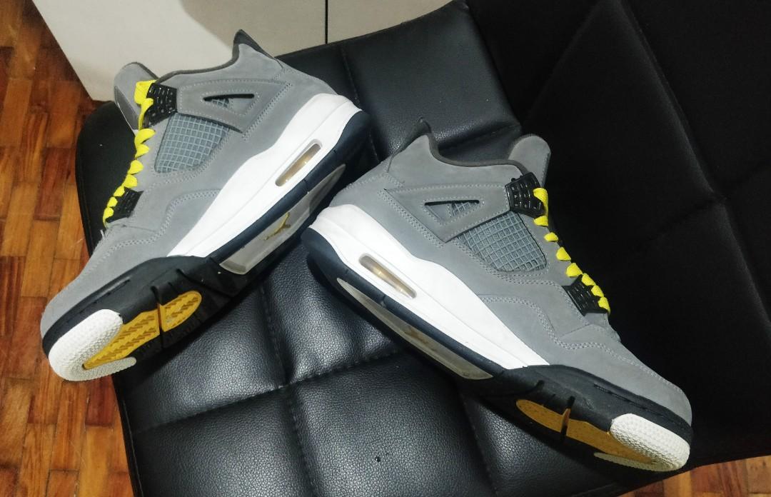 Jordan 4 2019 Cool Grey, Men's Fashion 