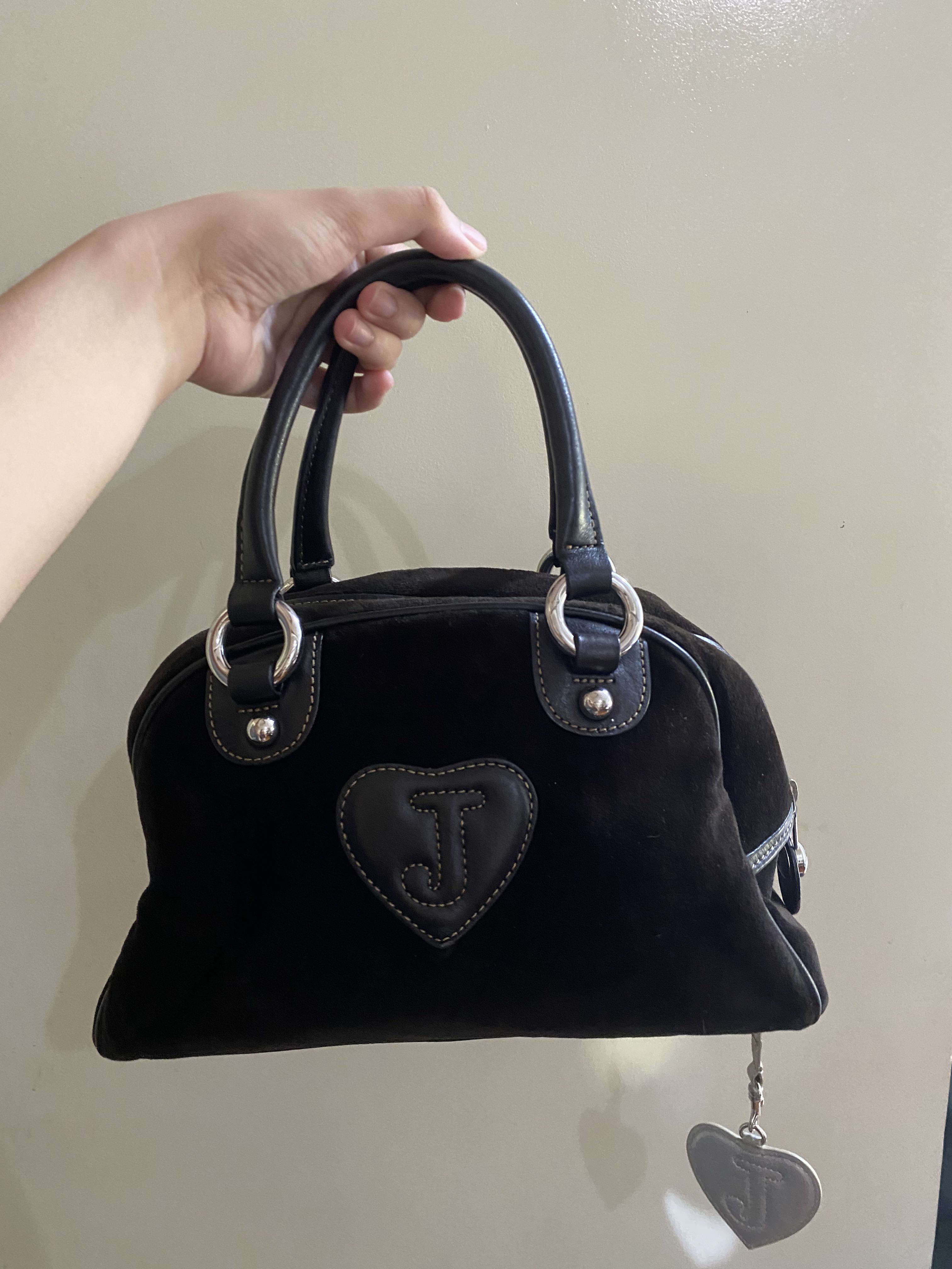 JUICY COUTURE Bowler Black Y2K Bag, Women's Fashion, Bags & Wallets