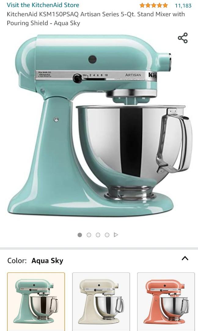 KitchenAid KSM150PSAQ Artisan Series 5-QT Stand Mixer with ...