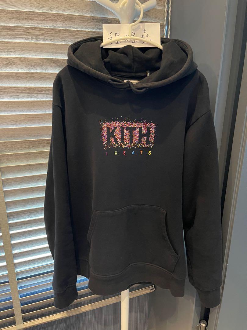 Kith Treats Sprinkle Hoodie Black 黑色帽踢巧克力糖, 他的時尚, 上衣 ...