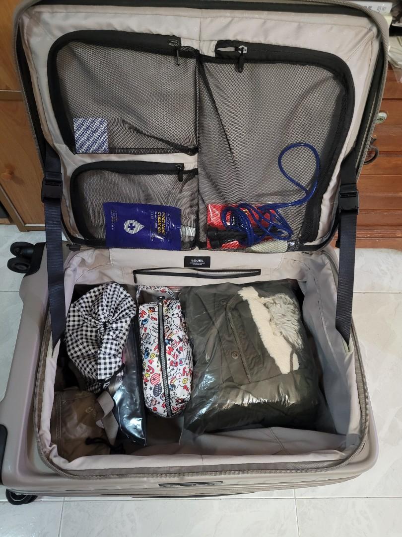 Lojel cubo medium grey flat top luggage not samsonite open to trades