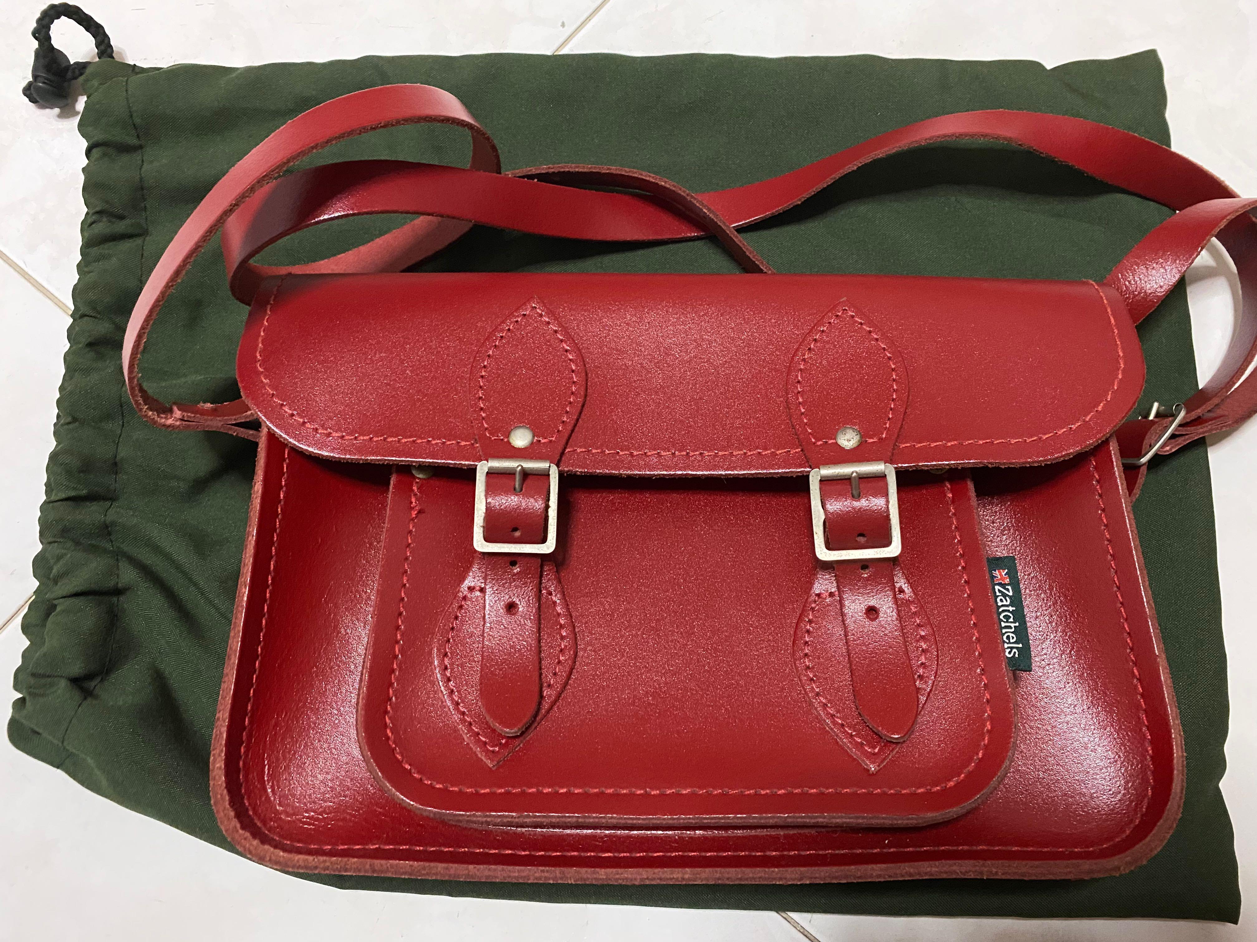 Red satchel bag outlet