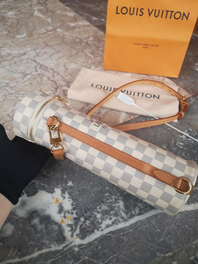 LOUIS VUITTON Limited Ed Damier Azur Bottle Holder w/ strap