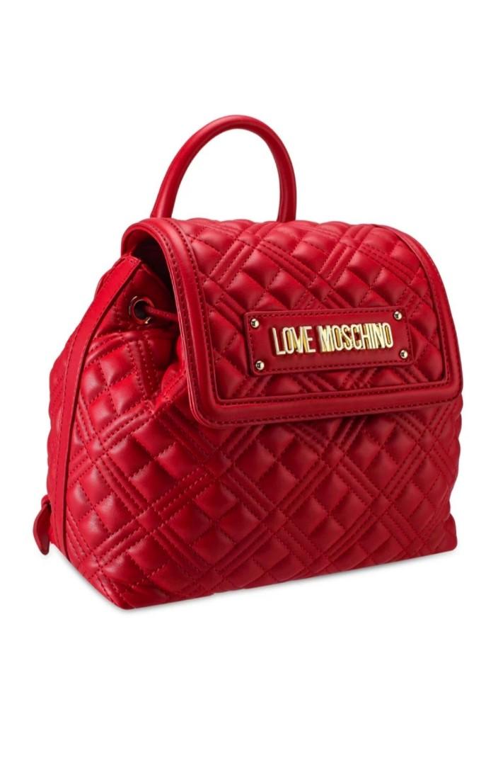 moschino red backpack