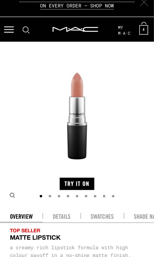 Mac lipstick-honeylove, Beauty & Personal Care, Face, Makeup on Carousell