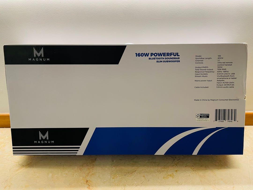 Magnum 160w soundbar online with subwoofer