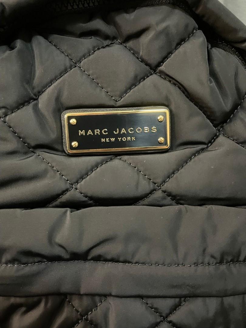 Marc jacobs black quilted backpack hotsell