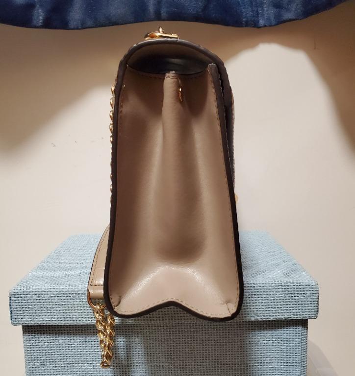 Whitney large logo and embossed leather convertible shoulder bag sales