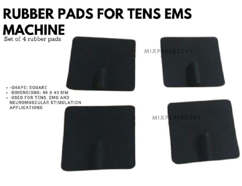 (MIXZ) Rubber pads for TENS EMS machine, Health & Nutrition, Medical