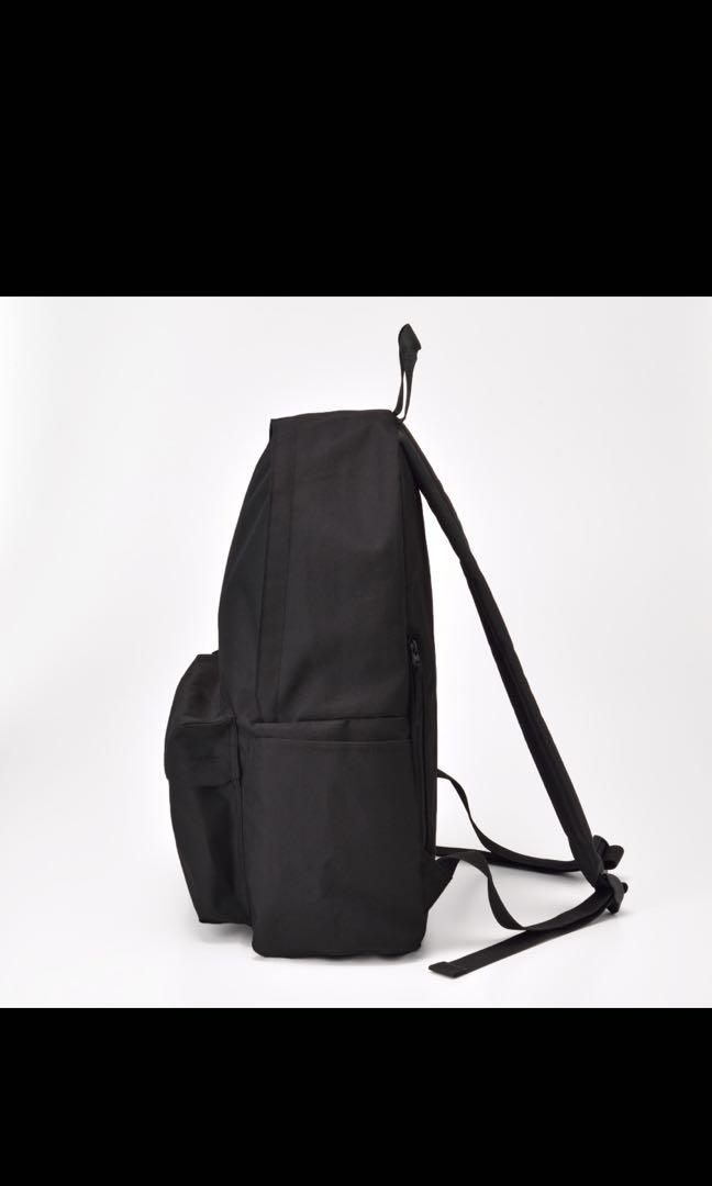 Muji Waterproof Black Backpack, Women's Fashion, Bags & Wallets