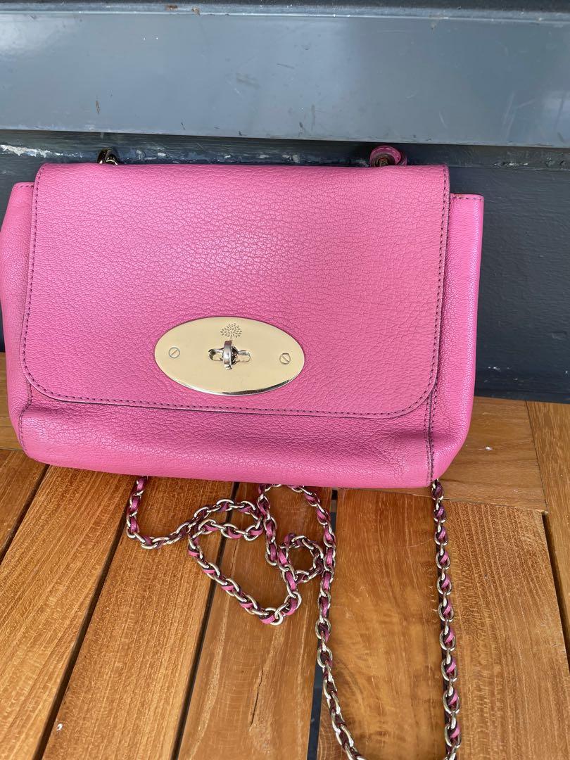 Mulberry seaton small leather bag in hot pink, with gold hardware. - A –  LuxuryPromise
