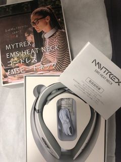 Mytrex EMS Heat Neck 温感頸部按摩器白色, 健康及營養食用品, 按摩紓