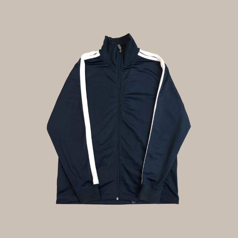 blue asics jacket