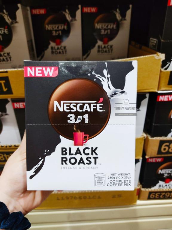 Nescafe 3 in 1 Black Roast Coffee Mix 230g, Food & Drinks, Beverages on ...