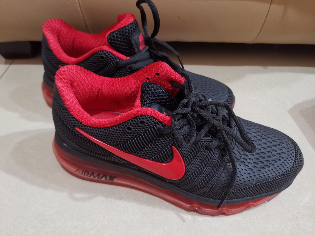 Nike airmax deals 2017 red black