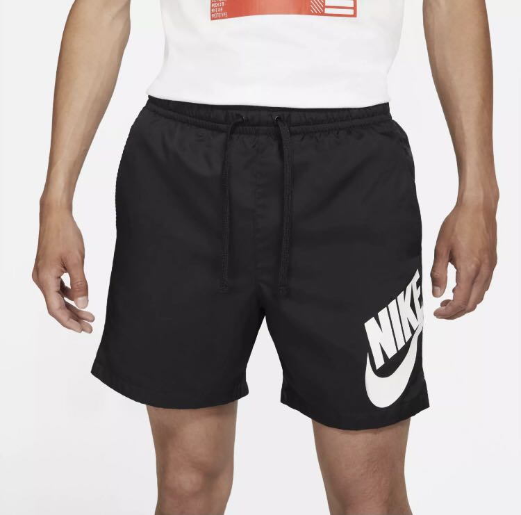 Nike big logo woven shorts, Men's Fashion, Bottoms, Shorts on Carousell