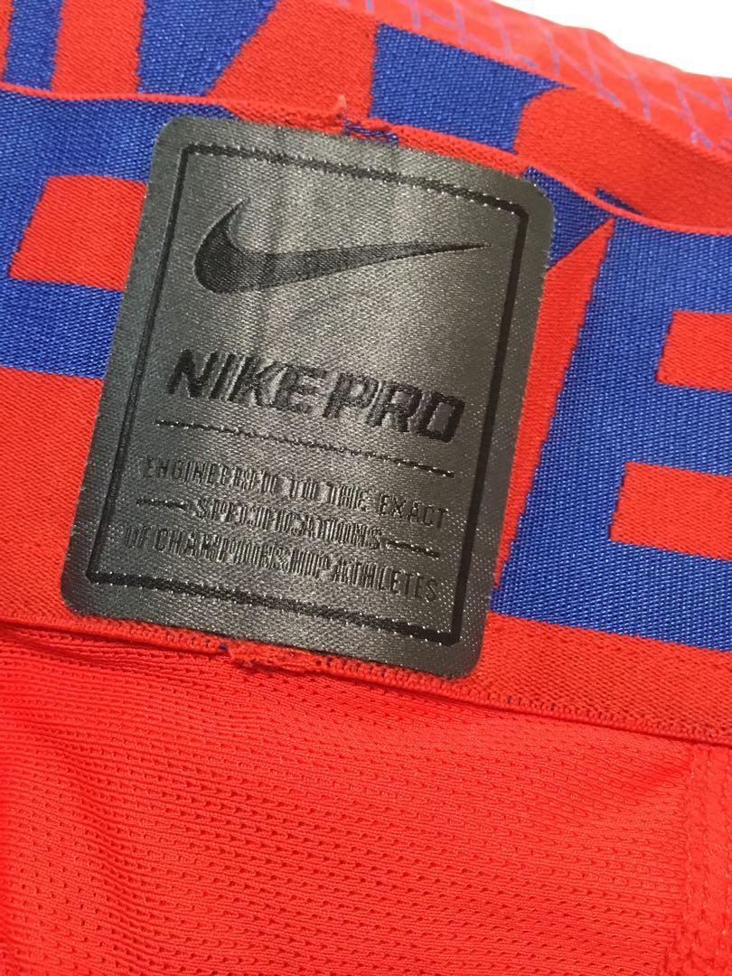 Red nike compression sale pants