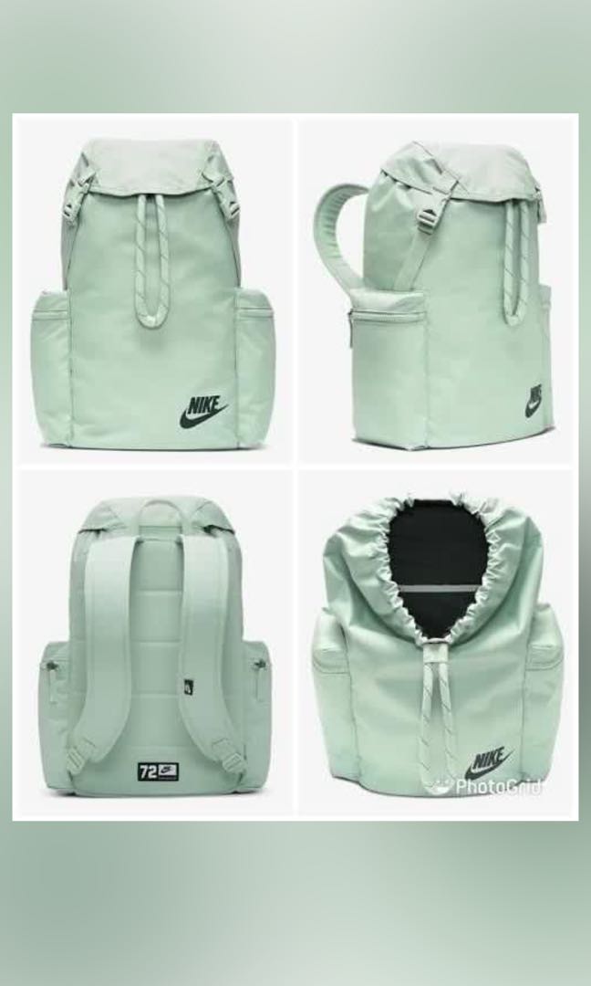 Nike Heritage Rucksack - Mint Green, Women's Bags Wallets, Backpacks on Carousell