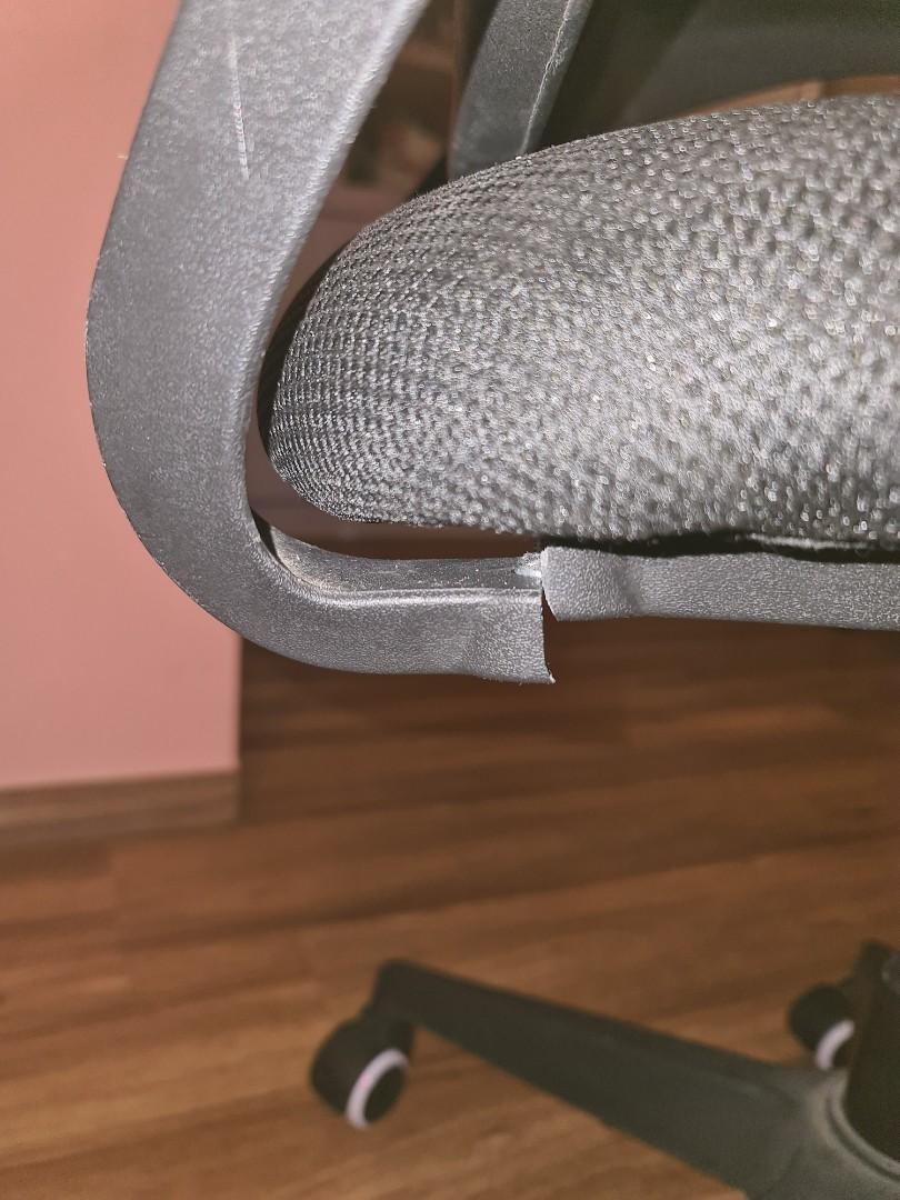 Office chair clearance back support broken
