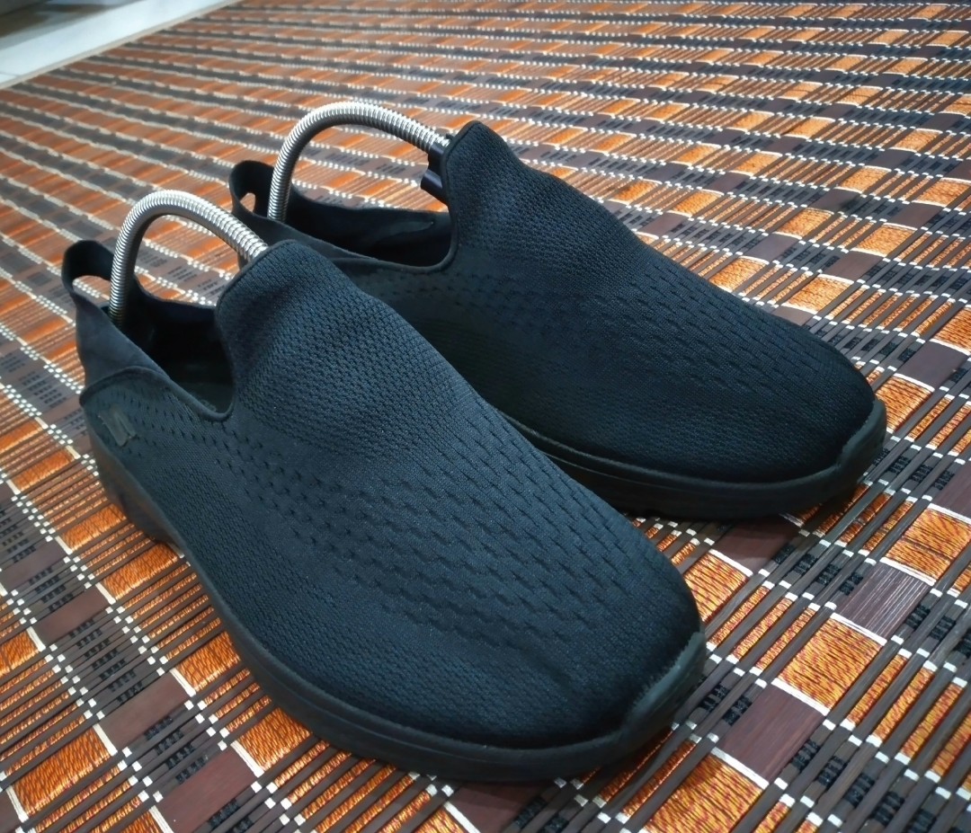 Original Kasut Skechers Slip On Full Black, Men's Fashion, Footwear ...