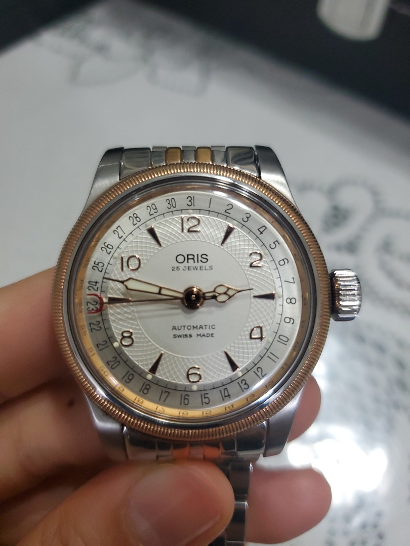 Oris 36mm Big Crown Pointer Date Rose Gold 7551 Luxury Watches