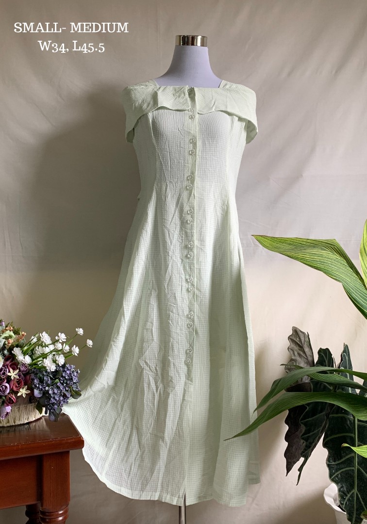 Pastel Green Dress, Women's Fashion, Dresses & Sets, Dresses on Carousell