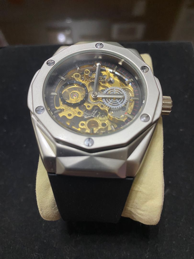 Paularies skeleton automatic watch. .Like new. Seldom wear, Men's ...