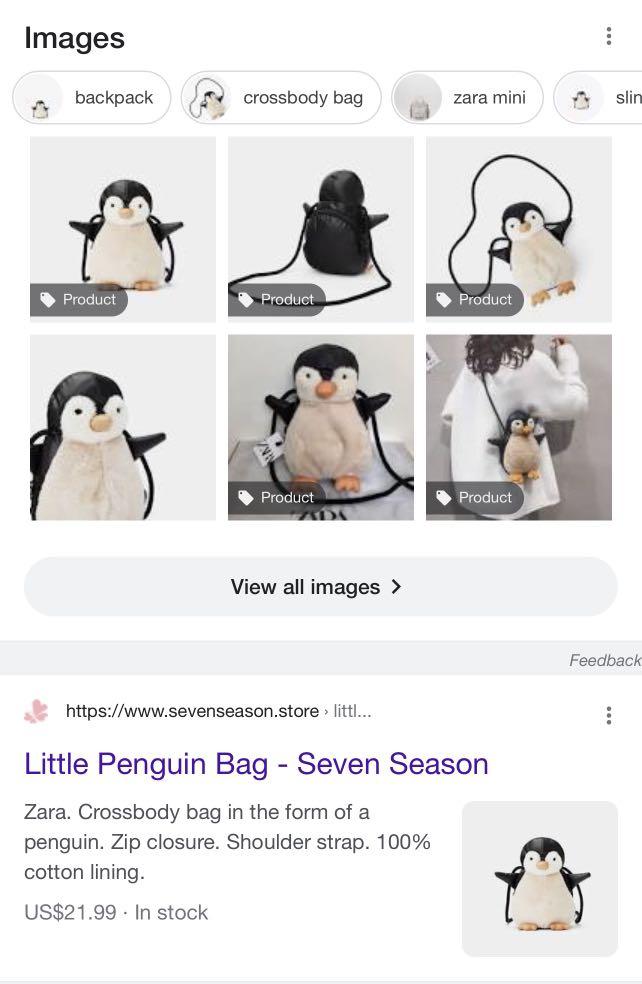 Penguin bag Zara