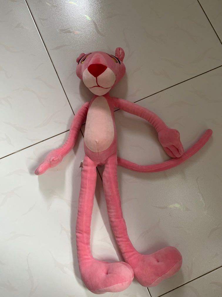 Pink panther 2024 soft toy miniso