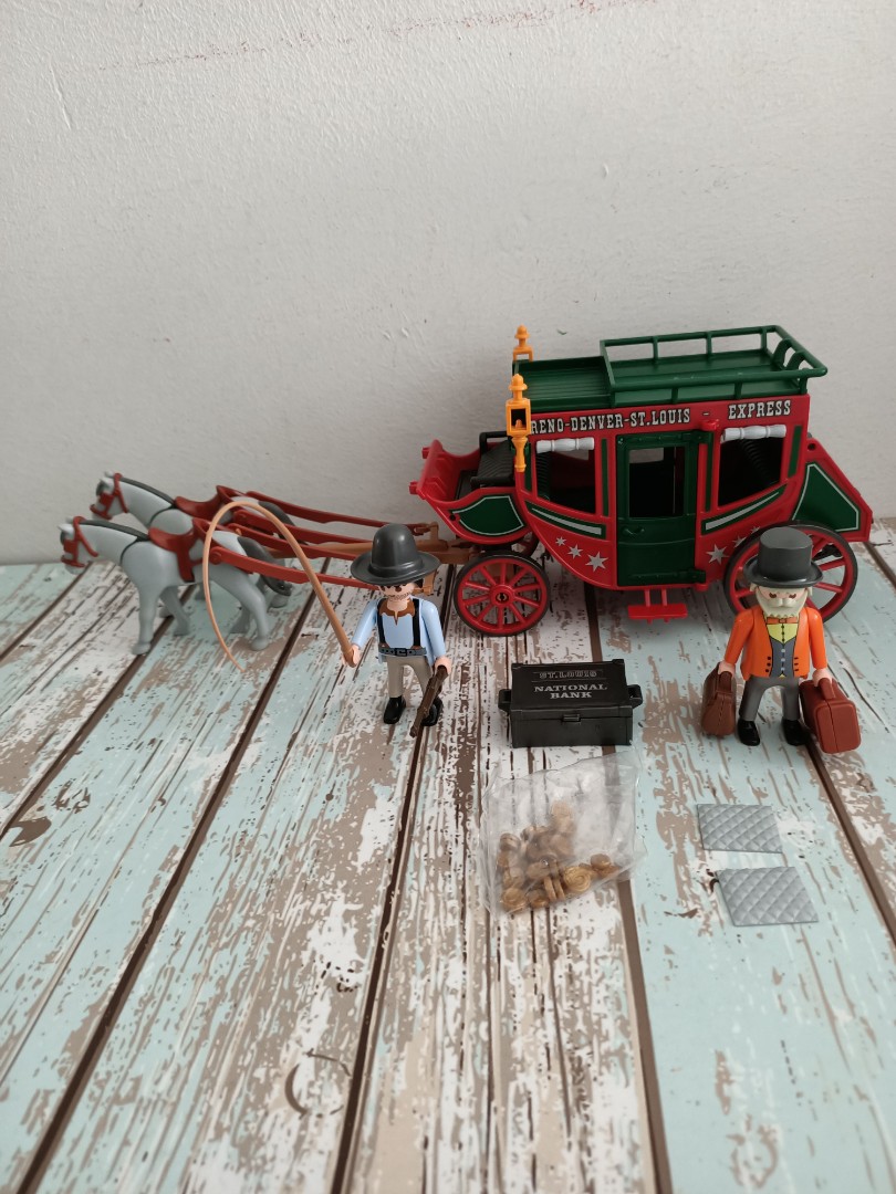 PLAYMOBIL WESTERN 4399 Diligence + Boite + Notice EUR 32,00 - FR
