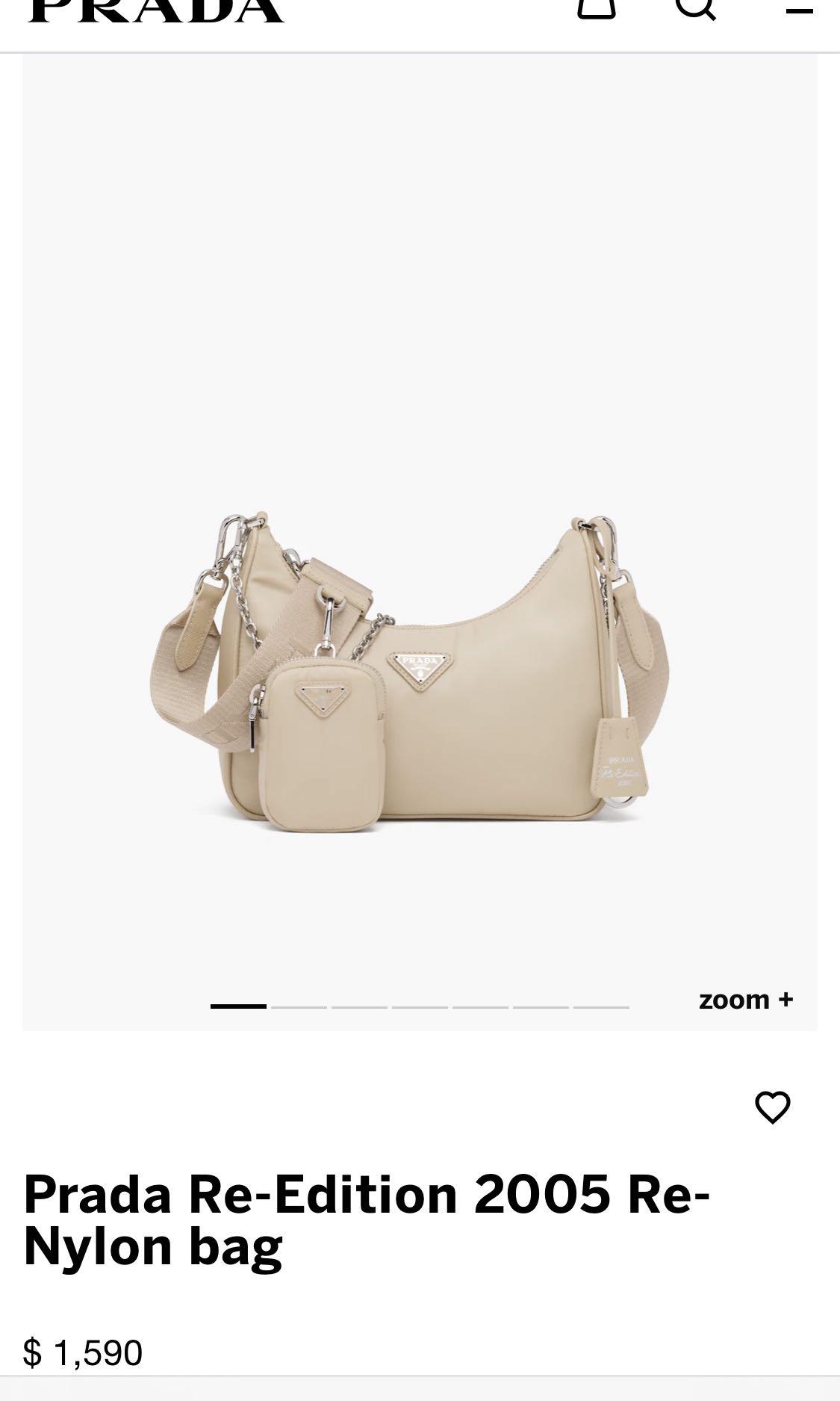 prada multi pochette beige