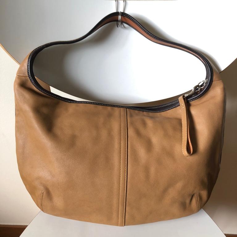 Real leather store coach hobo bag