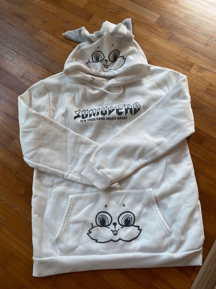 white bunny jacket